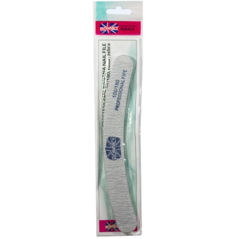 RONNEY - Pilnik do paznokci zebra NAILFILE BANANA (100/180) 1 szt. RN 244    !